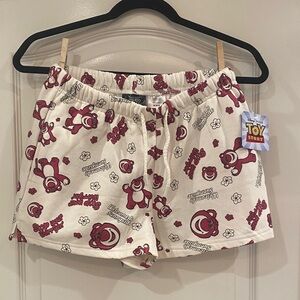 Toy Story Lotso Bear Pajama Shorts NWT